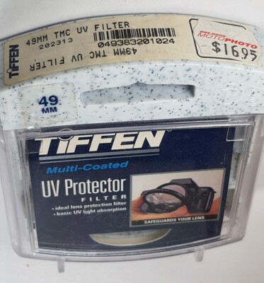 Tiffen TMC 49mm UV Glass Lens Filter 49 mm Glass Protector Protection Multi Coat