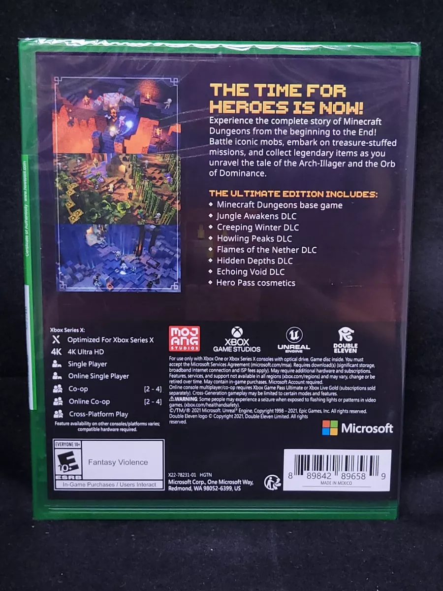 Minecraft Dungeons Ultimate Edition (Xbox Series X/Xbox One) BRAND NEW |  eBay