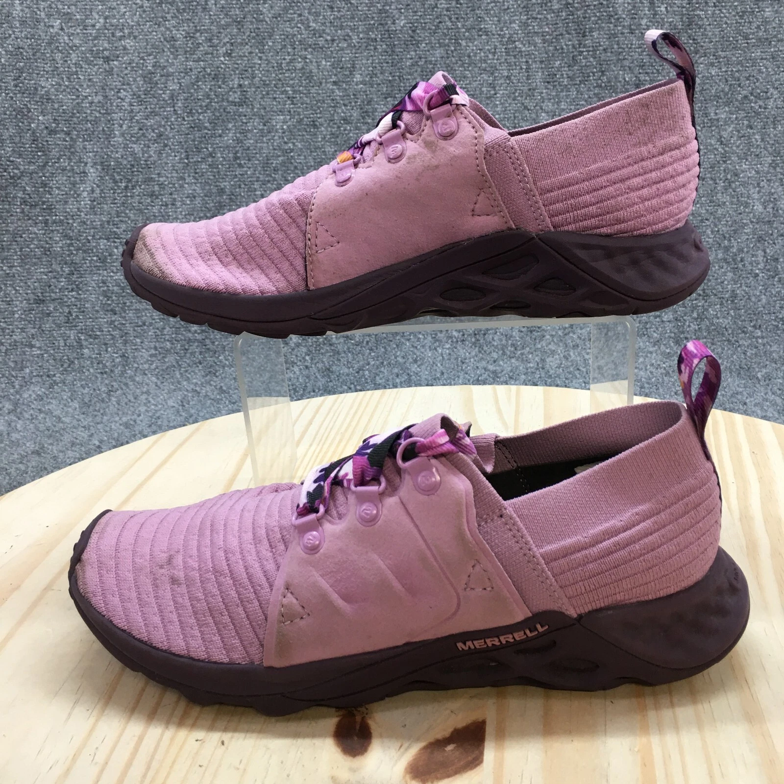 merrell range ac low top lace up fabric shoes