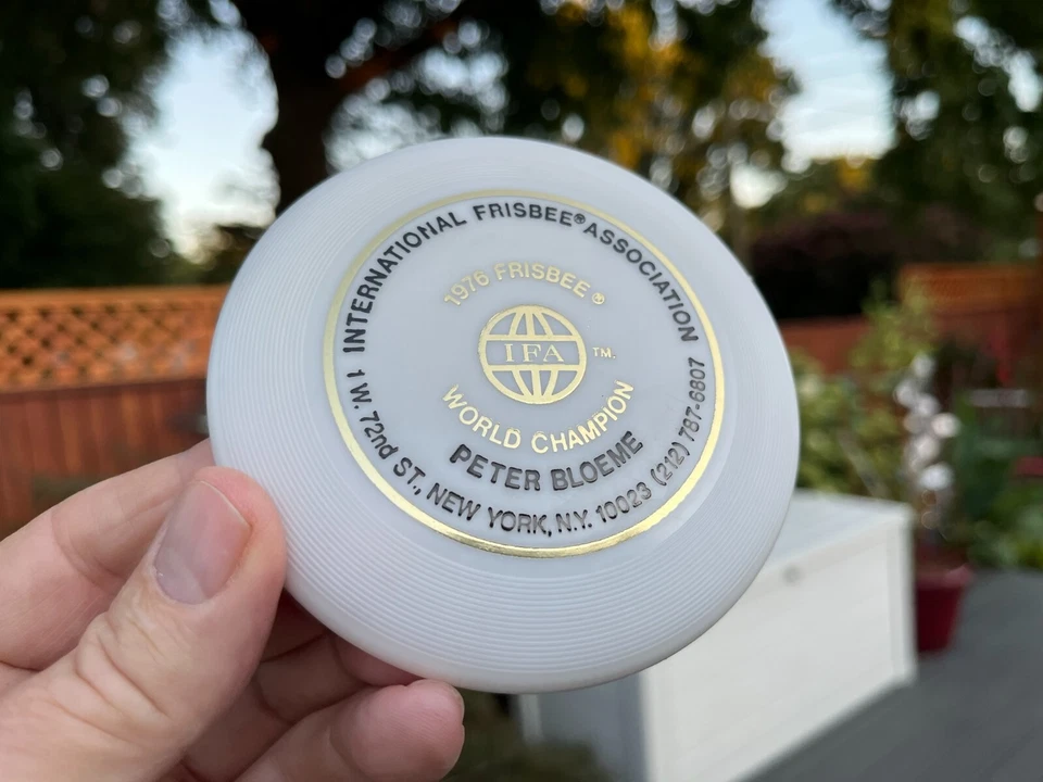 Peter Bloeme MINI Disc Golf Frisbee #414 (Decades Old) (Free Innova Pin) Wham-O - Image 3 of 4