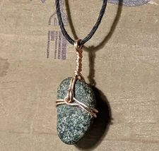 Handmade Essential Oil Diffuser Necklace Pendant Lava Stone, Made in US