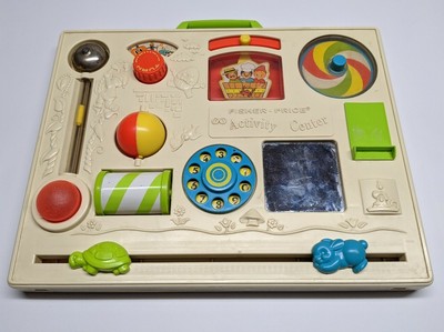 Vintage 1973 Fisher Price Activity Center Busy Board Crib Toy 134