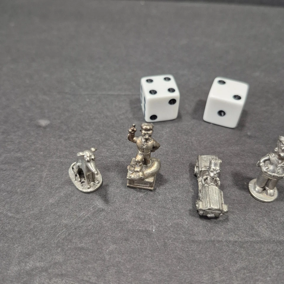 Монополия Симпсоны Игра Запчасти - 5 Жетонов и Кости Только - Изображение 2 из 4