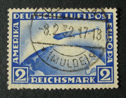 DR Deutsches Reich/German Empire: Air Mail Zeppelin Mi № 423 (Used) 1928 CV 65 € - Picture 1 of 4