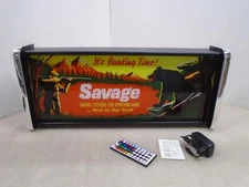 Savage It's Hunting Time LED Display lighted sign lightbox Wall hanging Light