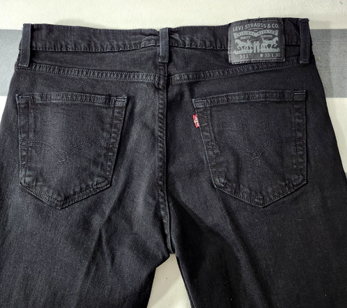 Levis 511 Talla 33x30 Actual 34x29 Sin Agua Elastizado Avanzado Negro Calce Ajustado - Imagen 6 de 6