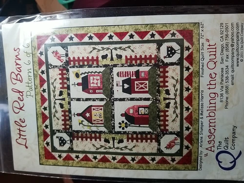 2010 Little Red Barns #6 Assembling The Quilt 72"×62" Uncut