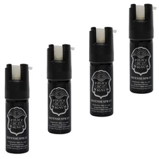 4 PACK Police Magnum pepper spray .50oz GID Personal Defense Security Protection
