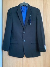 NWT IZOD Boys Black Easter Special Occasion Blazer Suit Jacket Size 18