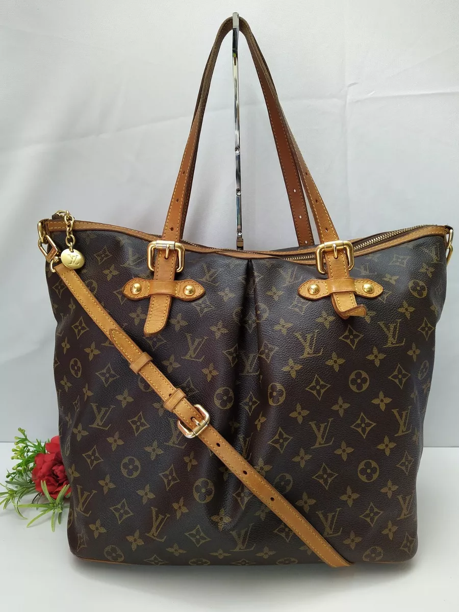 LOUIS VUITTON Monogram Palermo GM Large Tote Shoulder Bag Purse