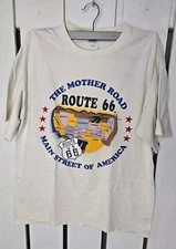 The Mother Road Route 66 Short Sleeve Large T-Shirt Main Street Of America