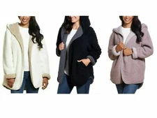 Weatherproof women's Reversible Cozy Sherpa Hooded Jacket