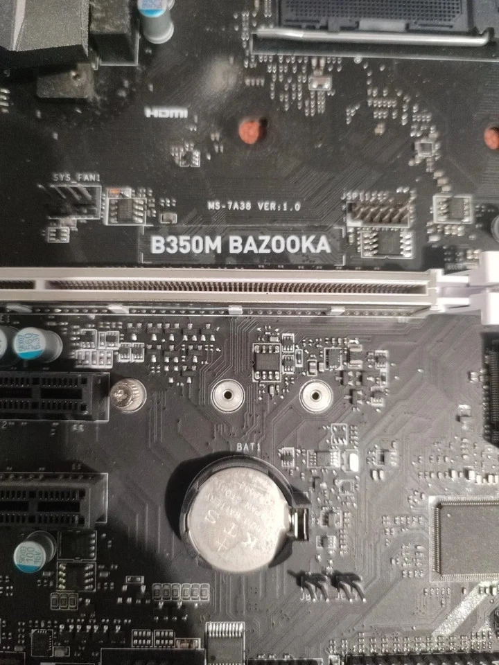 MSI B350M BAZOOKA Motherboard AMD B350 Socket AM4 DDR4 M.2 m-ATX VGA Ryzen DVI-D - Immagine 2 di 3