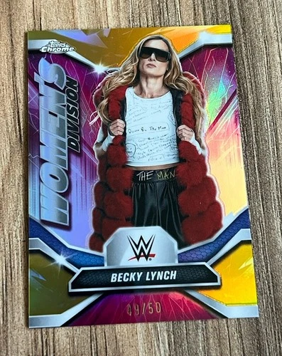 2026 Topps Chrome WWE #WDV-9 Becky Lynch Womens Division Gold /50