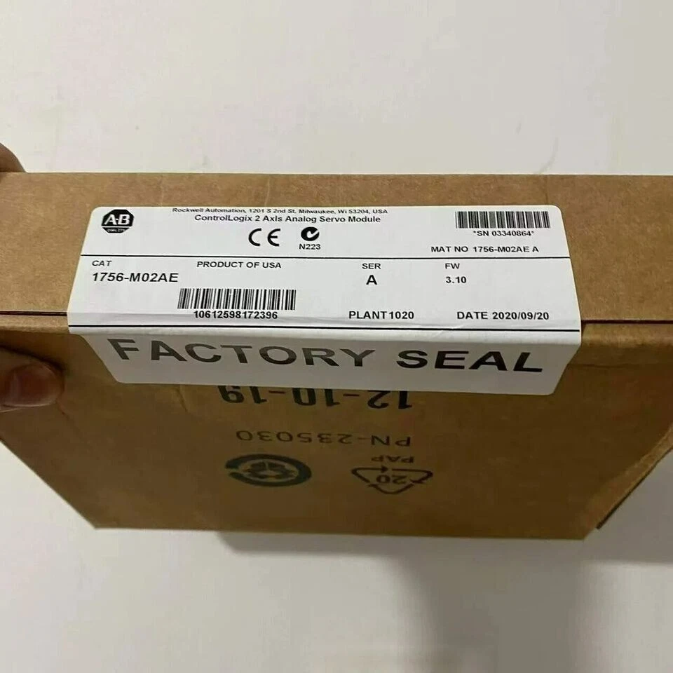 New Factory Sealed AB 1756-M02AE / A ControlLogix 2-Axis Encoder 1756M02AE - Image 3 of 4