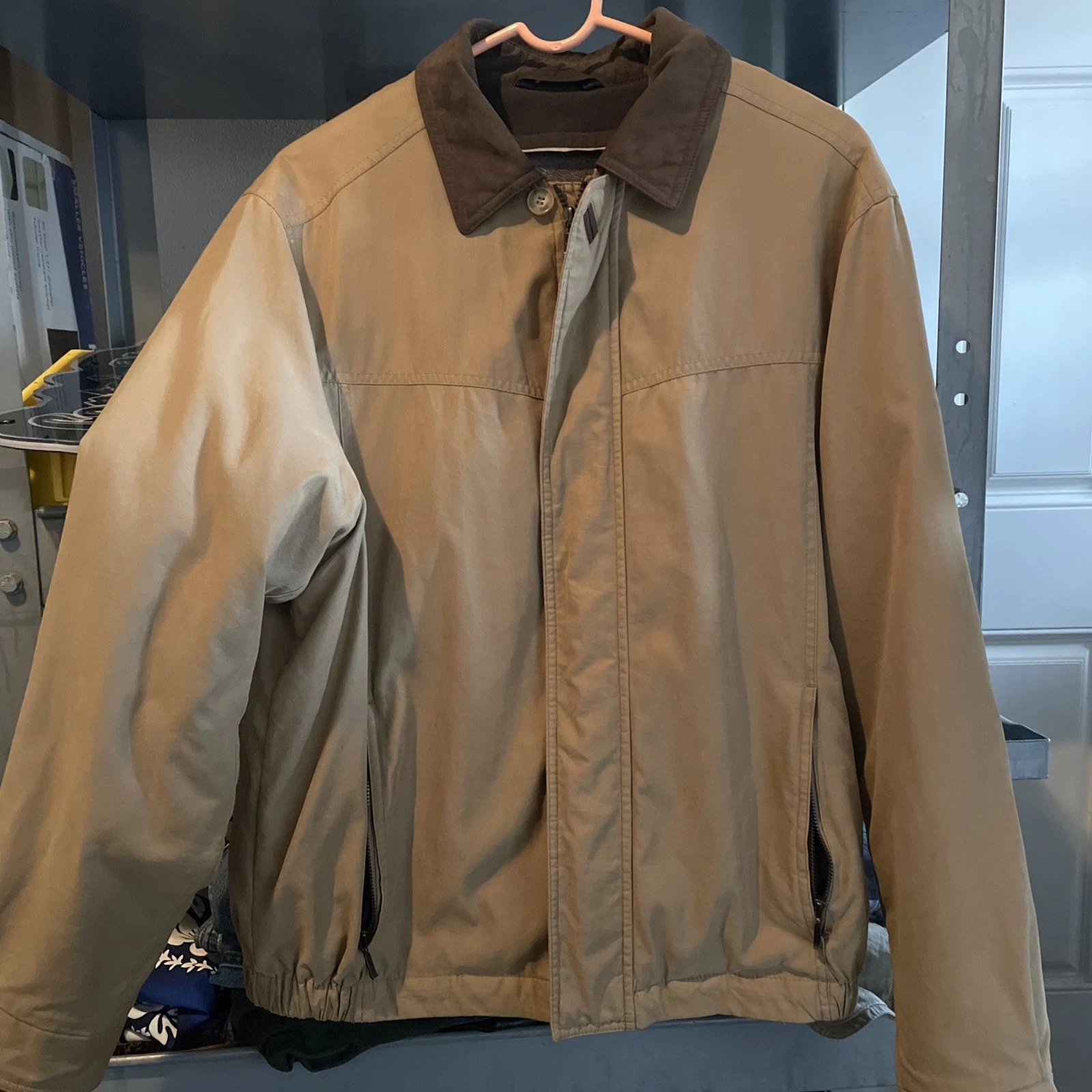 Dockers Bomber Lined Jacket Mens Med Double Lined