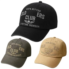 1x Old F*ckers Club-Baseball Cap Vintage Baseball Hat, Adjustable Funny Hat