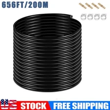 3/8" Self Sinking Aeration Hose, 656ft Weighted Water Pump Tubing for Yard Patio