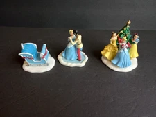 Disney Christmas Village Figurines Set Of 3