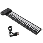 Keyboard Piano Roll  Electric Piano for Beginners Foldable 49 Keys8656
