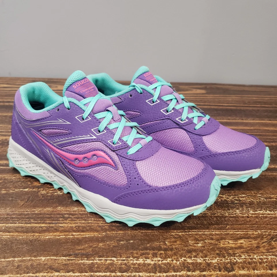 Zapatillas Deportivas Saucony Cohesion 14 Niños Grandes Talla 5 M, Púrpura Multi Usadas Foto 2 de 4