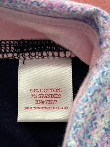 So Girls Sz 7/8 Navy & Pink Yoga Pant Skinny Bootcut Stretch Comfortable Soft - Picture 7 of 8