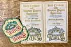 Vintage Cabbage Patch Kids Adoption Papers Bart Coleman Tom Olly Twins Nov 1st