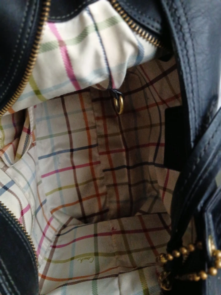 Bolso Bandolera Coach 12406 Hombro Bleeker Cuero Negro Hobo Cartera De Colección JP Foto 4 de 4