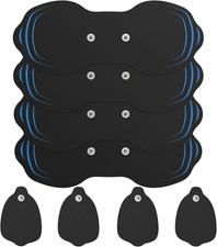 Tens Unit Electrode Pads 4 Pack - 7.14 in X 2.9 in Tens Unit Replacement Pads -
