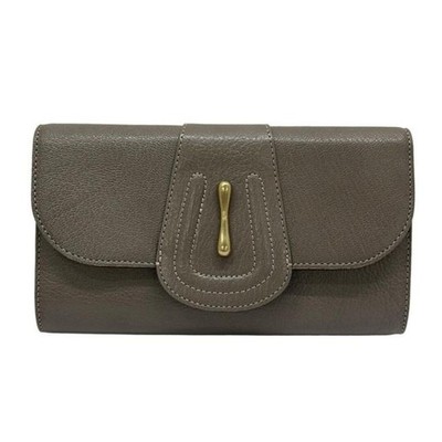 Toff Loadstone Clutch Bag - Greige Oggi Collaboration Leather