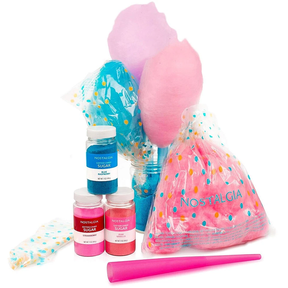 Kit de azúcar algodón caramelo Nostalgia FSCC8 hilo dental Foto 4 de 4