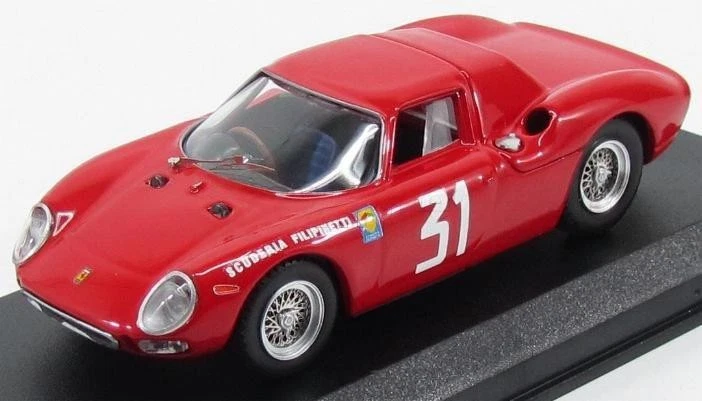 1/43 BEST MODEL FERRARI 250LM COUPE N 31 WINNER MONZA 1964 N.VACCARELLA RED - Immagine 3 di 3