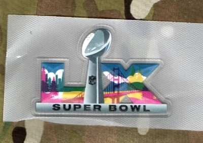 BASEPX 2025 SEASON SUPER BOWL LX 2/8/2026 LEVI'S STADIUM⭐PLASTIC⭐iron/sew-on PATCH