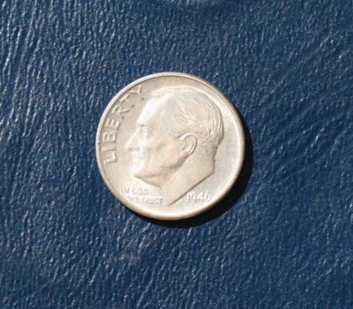 1946 S ROOSEVELT SILVER DIME  *BU DETAILS*
