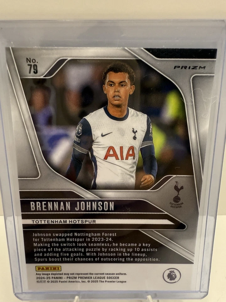2024-25 Panini Prizm EPL Brennan Johnson Checkerboard Prizm SP - Image 2 of 4