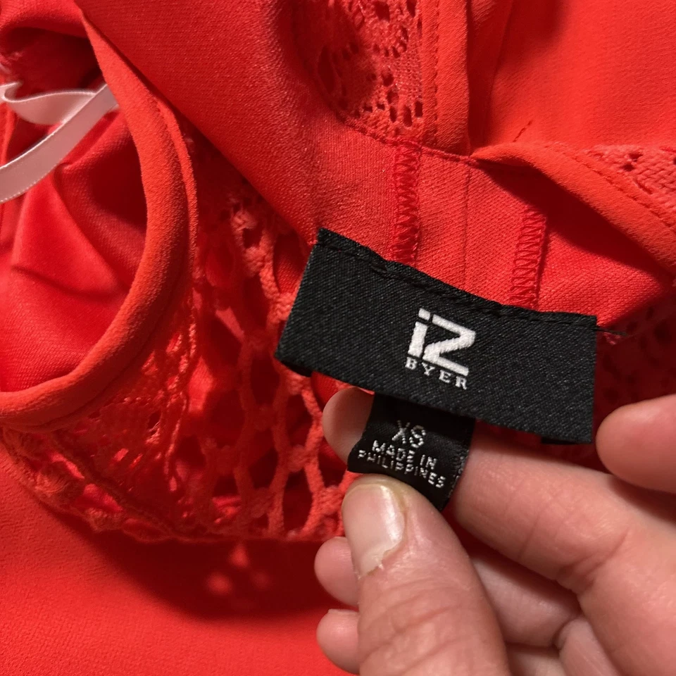 IZ Byer Crochet Lace Racerback Dress - Image 4 of 4