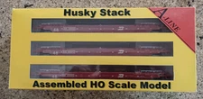 A-LINE-INTERMODAL-HUSKY STACK CONTAINER CAR- BN 3 UNIT SET -ITEM #47207-04