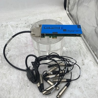 Digigram LoLa 280 - 8 Channel HD Audio Recording PCIe x1 W/ Break out Cable