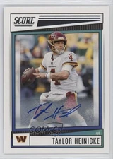 2022 Score Signatures Taylor Heinicke #254 Auto