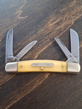 Vintage Buck Creek 4 Blade Bobcat Congress Knife Composite Handles