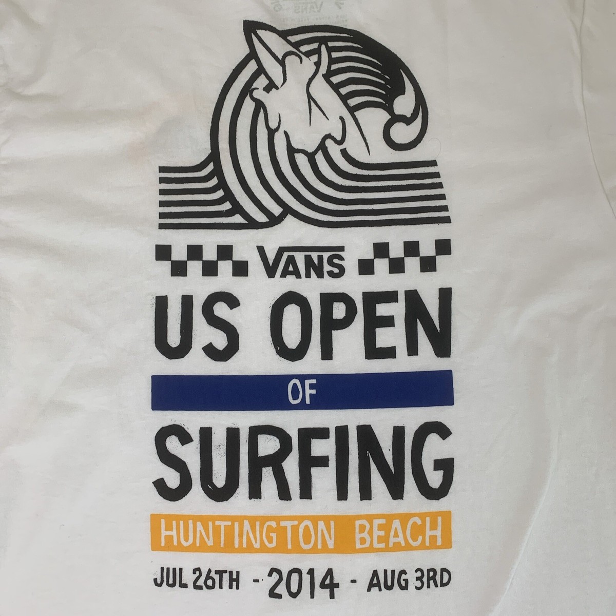 Vans T Shirt Mens Size XL US Open Of Surfing 2014 Huntington Vans T Shirt Mens Size XL US Open Of Surfing 2014 Huntington