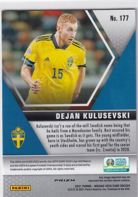 panini mosaic euro soccer クルゼフスキ Dejan Kulusevski 2020-21 Panini Mosaic UEFA Euro 2020 Camo