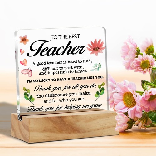 Teacher Appreciation Gifts a Good Teacher is Hard to Find Desk Decor Thank Yo... - Picture 4 of 6