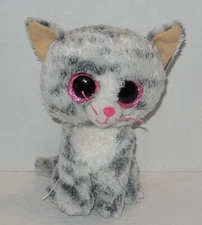 TY Kiki Beanie Babies Boos The Cat Gray plush toy