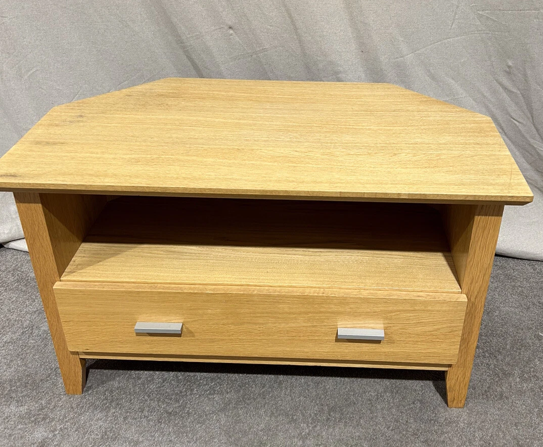 Oak corner outlet tv unit ebay