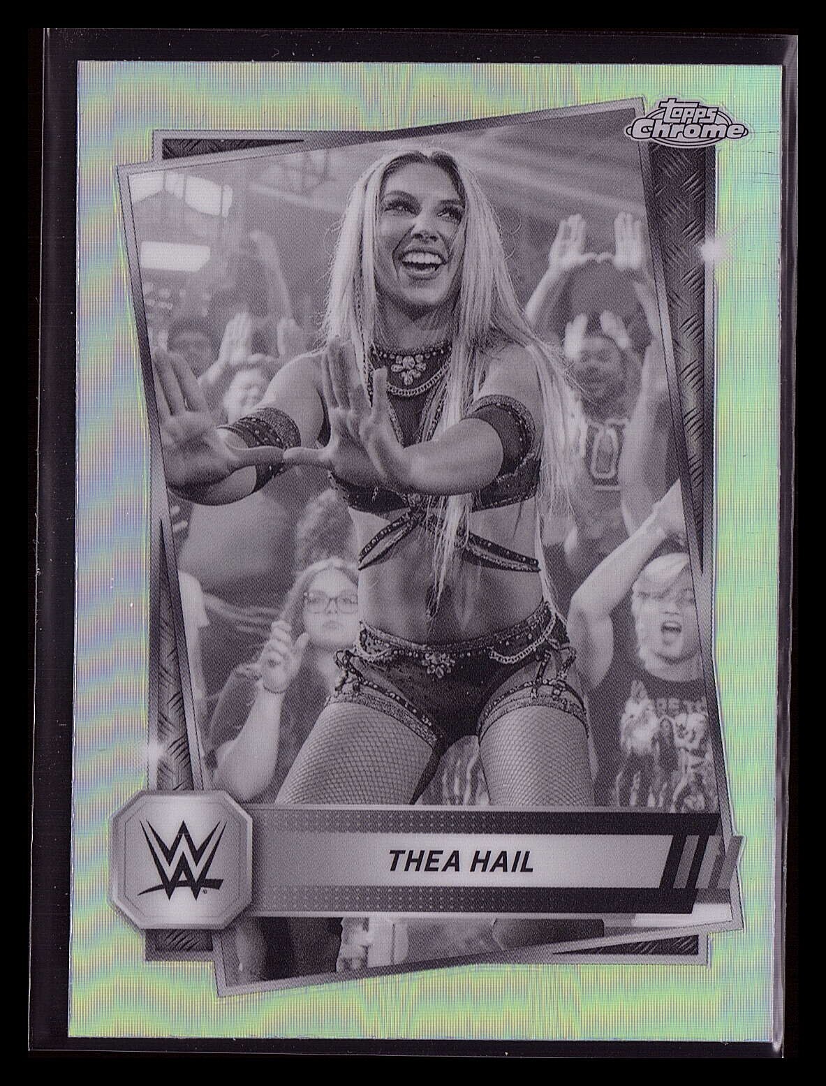 2025 Topps Chrome WWE Thea Hail Sepia Refractor # 81