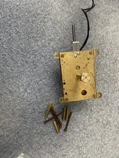 Electric Neon Clock Co Cleveland Ohio Hansen Synchron C4  Pinwheel Movement Rare