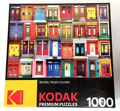  Kodak Premium Colorful Montreal Doors 1000 Pieces Jigsaw Puzzle 