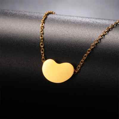 Minimalism Bean Pendants Necklaces for Women Girls Gifts Korea Beans Pea Charms