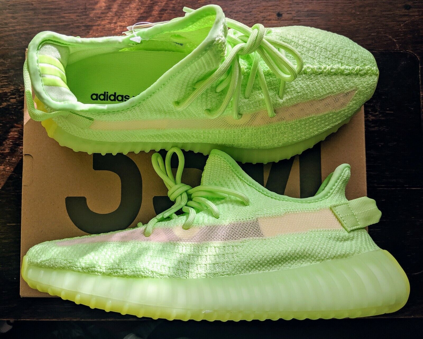 IN NOW °•~ Adidas Yeezy Boost 350 v2 'Glow In Dark' 8 / US 8.5 | eBay